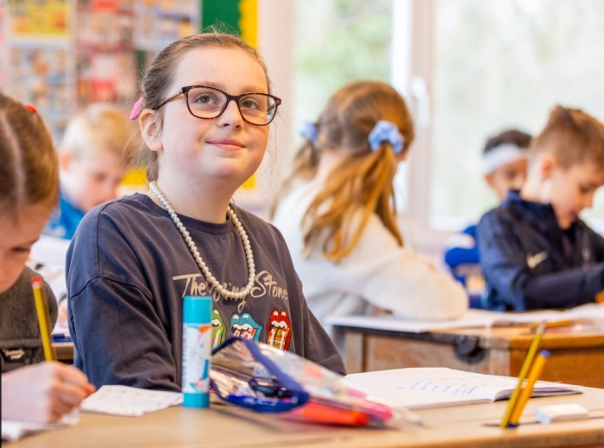 Pupils working in class at Elm Green